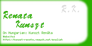 renata kunszt business card