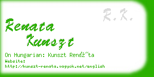 renata kunszt business card